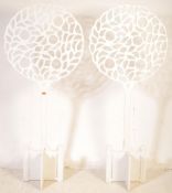 PAIR OF LARGE CONTEMPORARY SHOP DISPLAY FRET TREES
