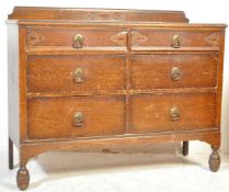 1920'S JACOBEAN REVIVAL OAK CHEST OF DRAWERS