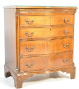 GEORGE III SERPENTINE FRONTED BACHELORS CHEST OF DRAWERS