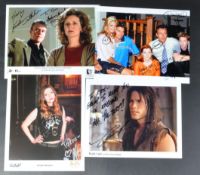 BUFFY THE VAMPIRE SLAYER - AUTOGRAPHS - SETH GREEN, AMBER BENSON ETC