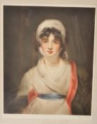 ELLEN JOWETT MEZZOTINT - EDWARD WARDLE MRS SIDDONS PORTRAIT