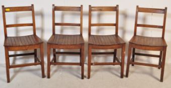 SET OF FOUR EARLY 20TH CENTURY EDWARDIAN DINING CHAIRS