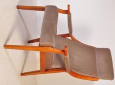 MID CENTURY 1960S TEAK WOOD ARMCHAIR