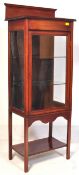 EDWARDIAN INLAID MAHOGANY DISPLAY CABINET