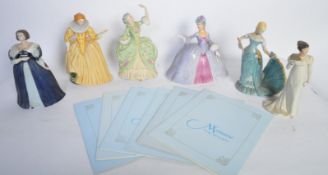 COLLECTION OF FRANKLIN PORCELAIN LADY FIGURINES