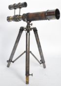 VINTAGE STYLE BRASS & LEATHER TELESCOPE