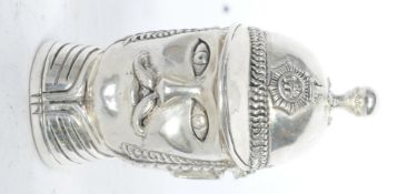 VINTAGE SILVER PLATE POLICEMAN VESTA CASE