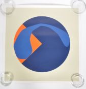 20TH CENTURY FULL COLOUR ABSTRACT PRINT - SIGNED