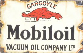 MOBILOIL - IMPRESSION OF AN ENAMEL SIGN