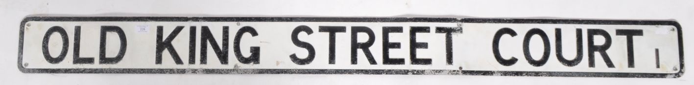 20TH CENTURY ALUMINUM PAINTED STREET NAME SIGN