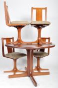 ARIRA -20TH CENTURY JARRAH WOOD DINING TABLE & CHAIRS