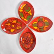 POOLE POTTERY DELPHIS RANGE MODEL 91 PLATES