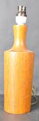 MID 20TH CENTURY TEAK WOOD TABLE LAMP LIGHT