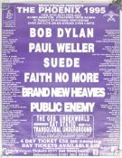 VINTAGE 1990s PHOENIX MUSIC POSTER