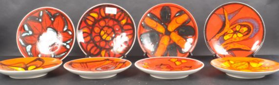 POOLE POTTERY DELPHIS RANGE MODEL 3 PLATES