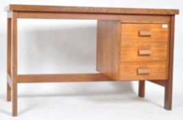 RETRO 20TH CENTURY SINGLE OAK PEDESTAL DESK