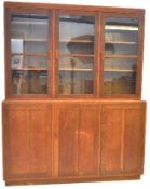 LARGE VINTAGE 1950'S OAK BOOKCASE CABINET
