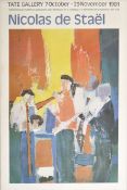 TATE GALLERY / NICOLAS DE STAEL - 1981 MUSEUM EXHIBITION POSTER