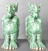 PAIR OF 20TH CENTURY STUDIO ART GOBLIN BOOK ENDS