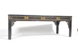 VINTAGE 20TH CENTURY CHINESE EBONISED COFFEE TABLE