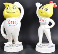 PAIR OF ESSO CAST IRON ADVERTISING FIGURES