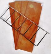 MID CENTURY TEAK MODULAR WALL SHELVING SYSTEM