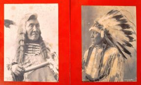 FRANK RINEHART - PAIR OF 19TH CENTURY NATIVE AMERICAN PHOTOGRAPHS