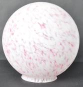ART DECO CEILING LIGHT GLASS GLOBE SHAPED SHADE