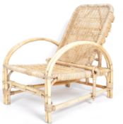 MANNER OF FRANCO ALBINI - ITALIAN BAMBOO RECLINING CHAIR