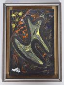 TENGO - COSMIC DANCER - VINTAGE OIL ON BOARD