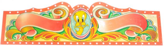 DISNEY / FAIRGROUND - PAINTED PANEL FEATURING TWEETY PIE