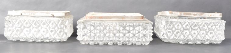 GLASHUTTE LIMBURG - THREE MID CENTURY CEILING LIGHTS