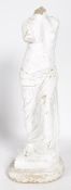 20TH CENTURY RECONSTITUTED STONE FIGURE OF VENUS DE MILO