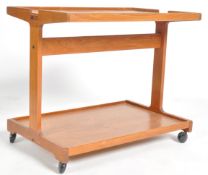 TRIOH - 20TH CENTURY DANISH TEAK COCKTAIL DRINKS TROLLEY