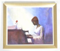 JONATHAN SANDERS - ENGLISH ARTIST - OIL ON BOARD