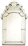 19TH CENTURY VENETIAN ENGRAVED WALL HUNG MIRROR
