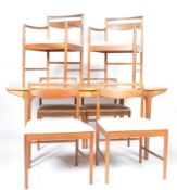 MCINTOSH & CO - MID CENTURY TEAK DINING TABLE AND SIX CHAIRS