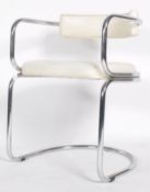 A RETRO CHROME TUBULAR CHAIR