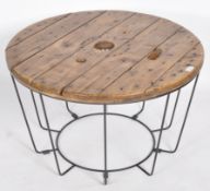 CONTEMPORARY REFURBISHED INDUSTRIAL LOW TABLE