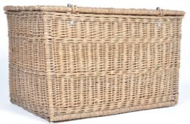 LARGE EARLY 20TH CENTURY WICKER BASKET