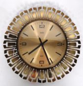 ACCTIM - RETRO BRASS FRAMED WALL CLOCK