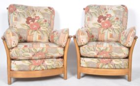 PAIR OF ERCOL RENAISSANCE ARMCHAIRS