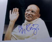 SIR BEN KINGSLEY - GANDHI (1982) - SIGNED 8X10