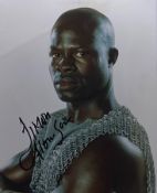 DJIMON HOUNSOU - ACTOR - AUTOGRAPHED 8X10