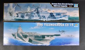 TWO TRUMPETER 1/350 SCALE PLASTIC MODEL KITS