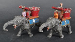 HEYDE - SCARCE EARLY GERMAN LEAD INDIAN HUNTER ELEPHANTS