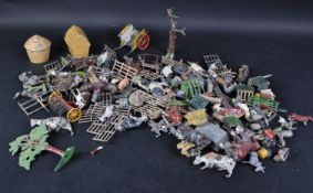 LARGE COLLECTION OF ASSORTED BRITAINS LEAD TOY FARM ANIMALS