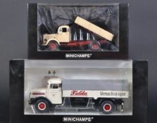 TWO ORIGINAL MINICHAMPS 1/43 SCALE DIECAST MODELS