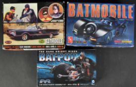 COLLECTION OF BATMAN THEMED PLASTIC MODEL KITS
