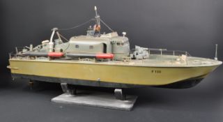LARGE SCALE SCRATCH BUILT MODEL PATROL BOAT